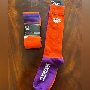 Lot of Clemson Socks! NWT! Large/XL